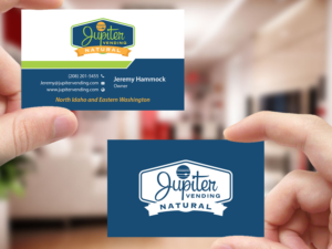 Design de Carte de Visite par Creations Box 2015 pour Jupiter Vending | Design : #10599154