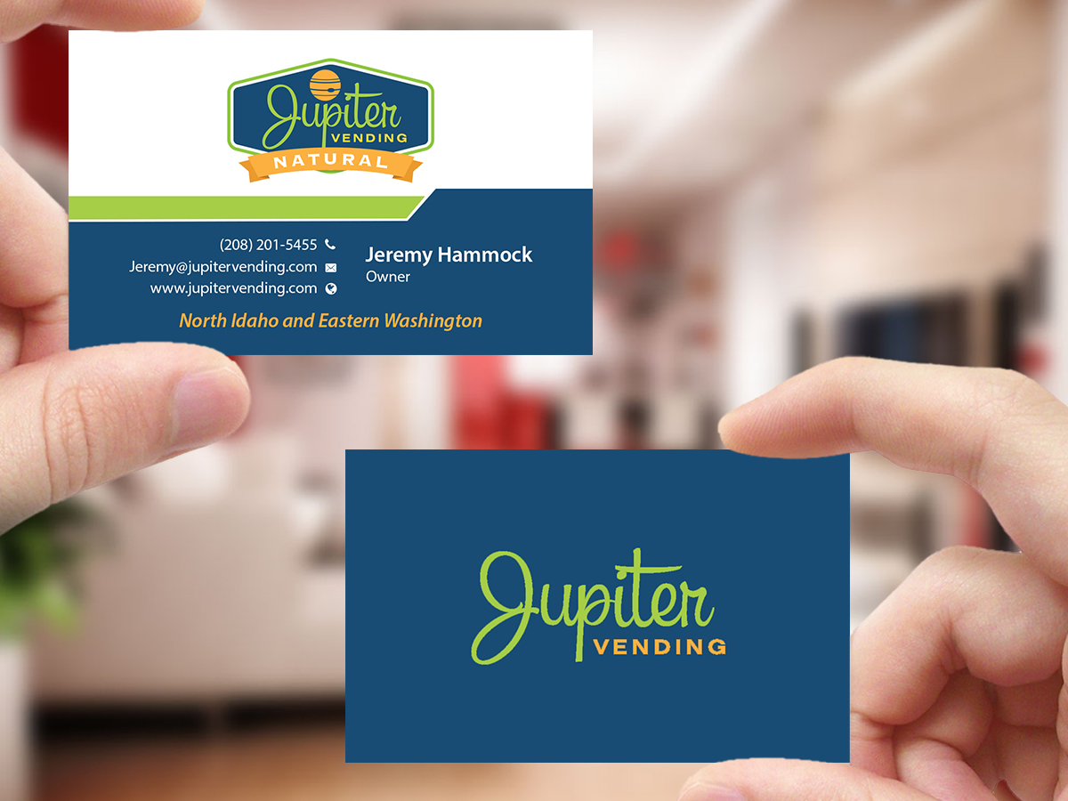 Business Card Design by Creations Box 2015 for Jupiter Vending | Design #10599155