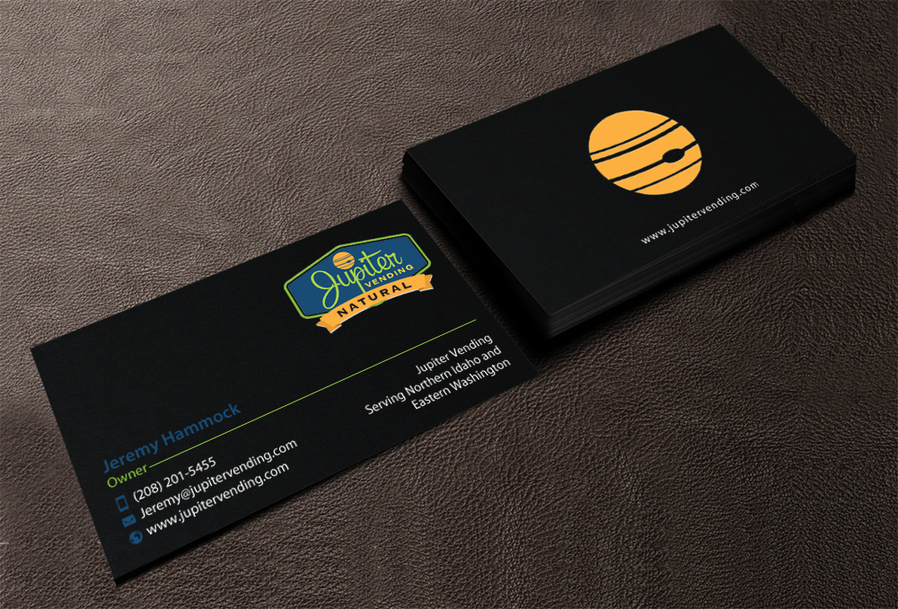Design de Carte de Visite par chandrayaan.creative pour Jupiter Vending | Design #10581201