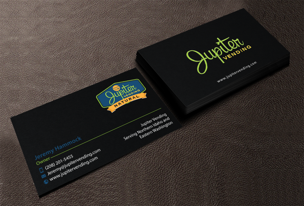 Business Card Design by chandrayaan.creative for Jupiter Vending | Design #10581225
