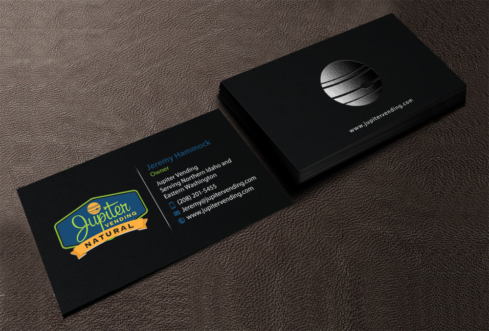 Business Card Design by chandrayaan.creative for Jupiter Vending | Design #10581232