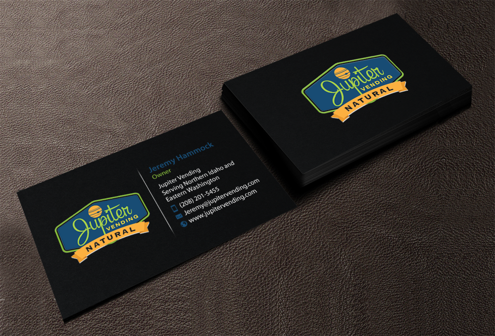 Business Card Design by chandrayaan.creative for Jupiter Vending | Design #10581234