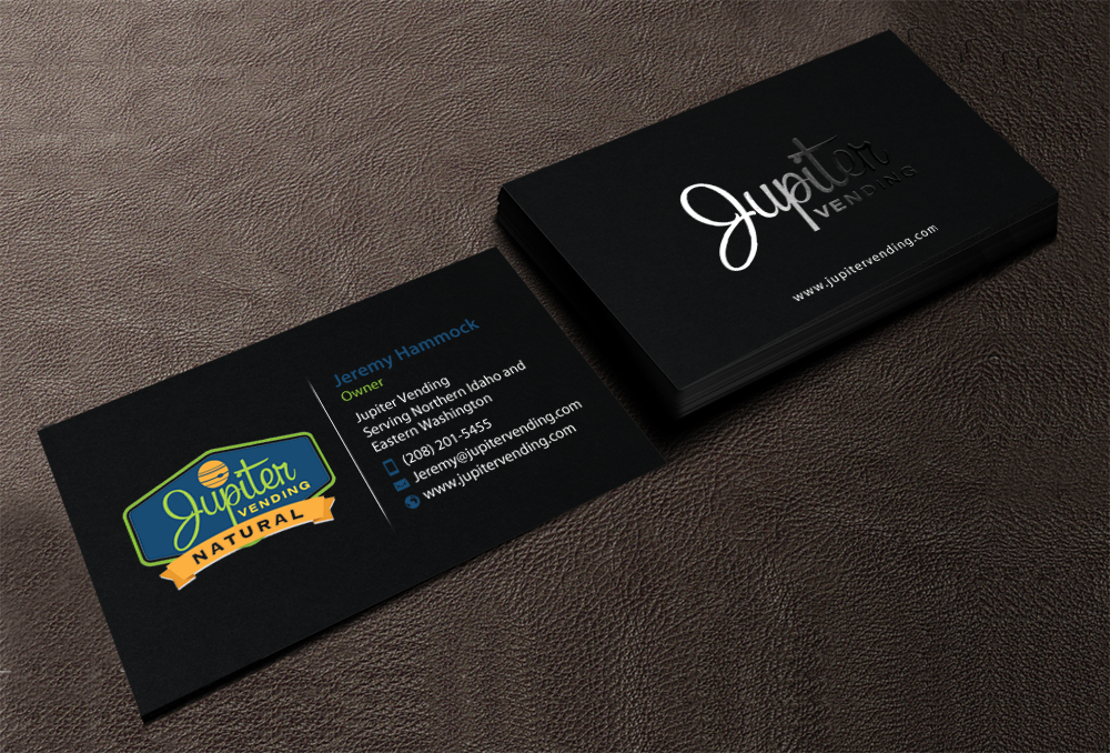 Business Card Design by chandrayaan.creative for Jupiter Vending | Design #10581235