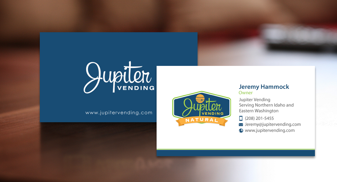 Business Card Design by chandrayaan.creative for Jupiter Vending | Design #10583195