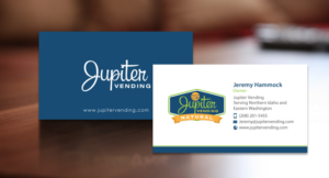 Design de Carte de Visite par chandrayaan.creative pour Jupiter Vending | Design : #10583195