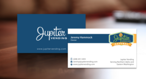 Design de Carte de Visite par chandrayaan.creative pour Jupiter Vending | Design : #10583199
