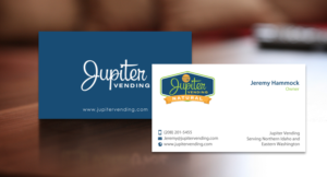 Design de Carte de Visite par chandrayaan.creative pour Jupiter Vending | Design : #10583200