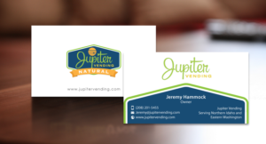 Design de Carte de Visite par chandrayaan.creative pour Jupiter Vending | Design : #10583332