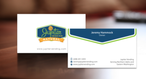 Design de Carte de Visite par chandrayaan.creative pour Jupiter Vending | Design : #10583342