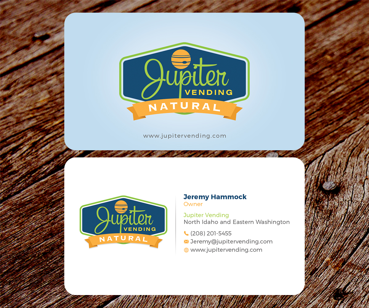 Business Card Design by SS_Designs for Jupiter Vending | Design #10587209