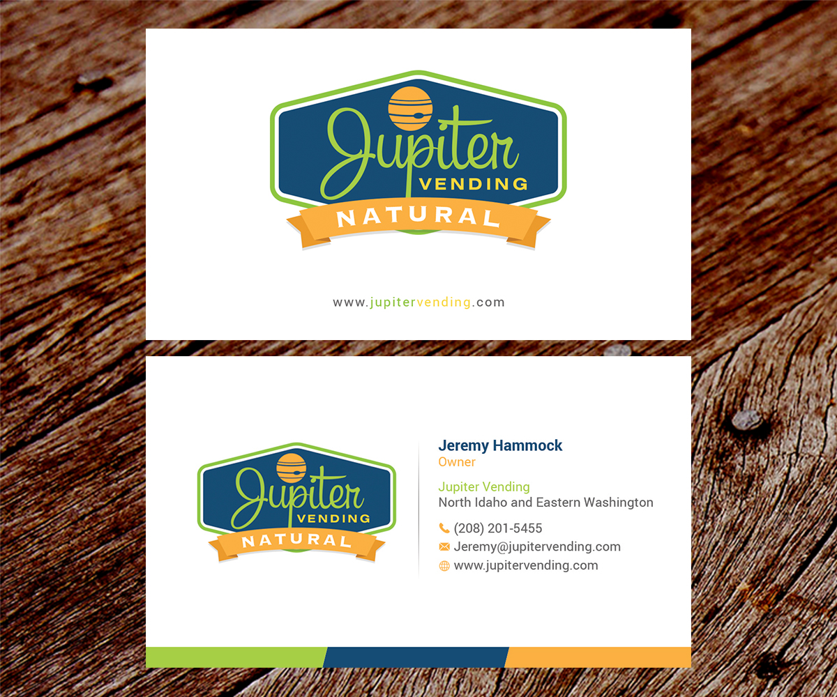 Business Card Design by SS_Designs for Jupiter Vending | Design #10587210