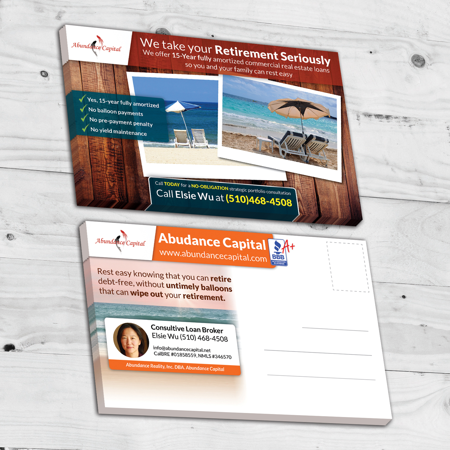 Diseño de Postal por GregorM para Abundance Capital | Diseño #10581555