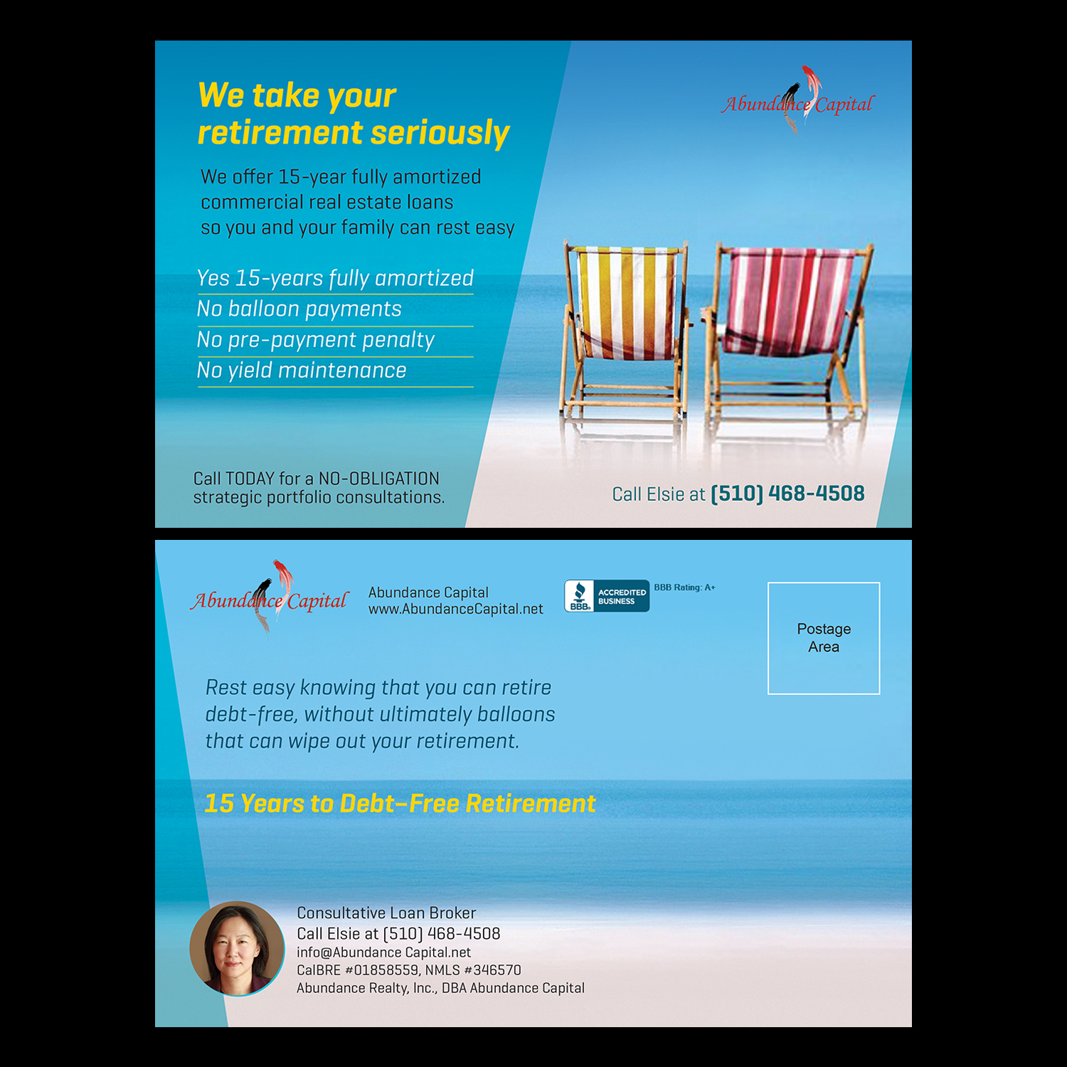 Diseño de Postal por D Creative para Abundance Capital | Diseño #10585108