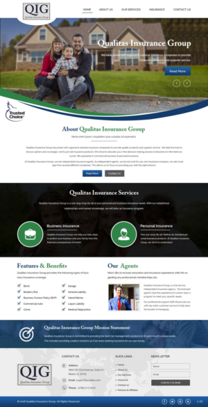 Web Design by pb for Qualitas Insurance Group | Design: #10570790
