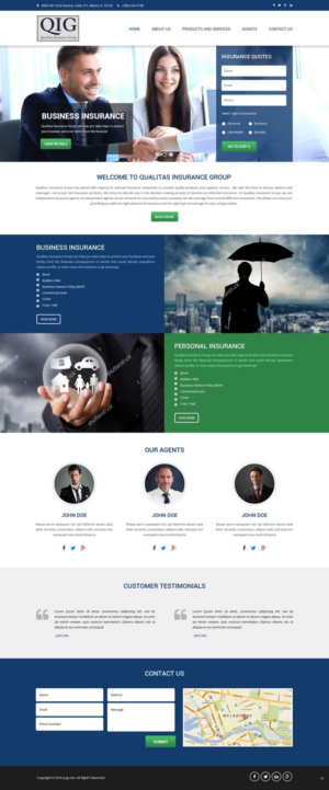 Web Design by pb for Qualitas Insurance Group | Design: #10572804