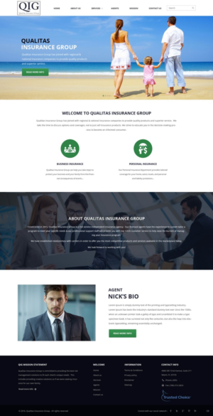 Web Design by pb for Qualitas Insurance Group | Design: #10572805
