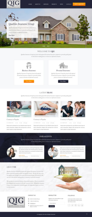 Web Design by pb for Qualitas Insurance Group | Design: #10572806