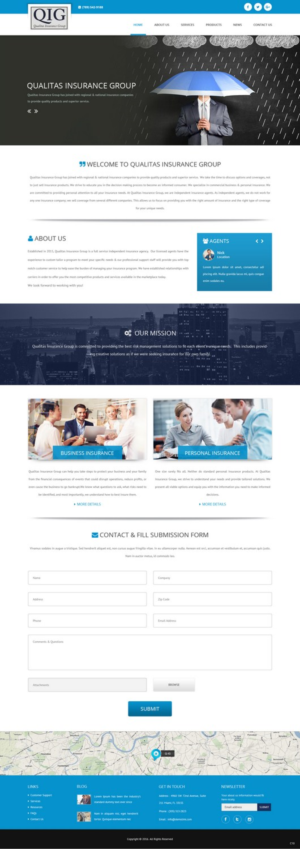Web Design by pb for Qualitas Insurance Group | Design: #10581823