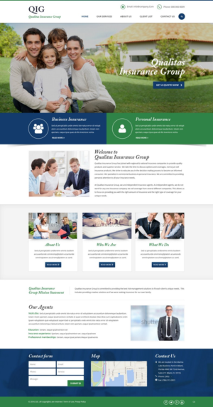 Web Design by pb for Qualitas Insurance Group | Design: #10581824