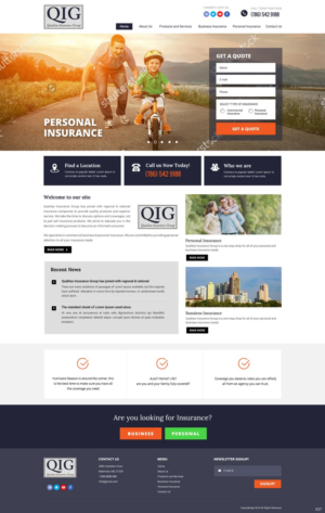 Web Design by pb for Qualitas Insurance Group | Design: #10581825