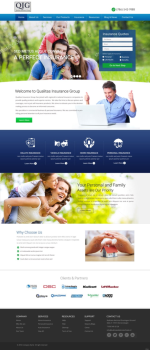 Web Design by pb for Qualitas Insurance Group | Design: #10581827
