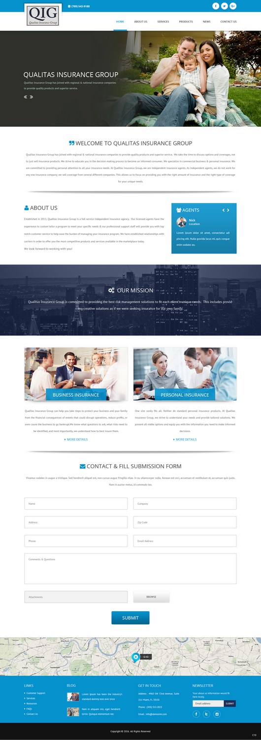 Web Design by pb for Qualitas Insurance Group | Design #10581831