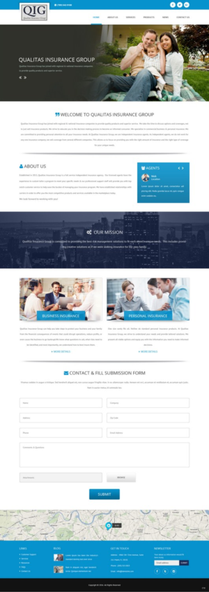 Web Design by pb for Qualitas Insurance Group | Design: #10581831