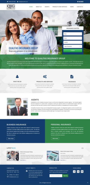 Web Design by pb for Qualitas Insurance Group | Design: #10582648