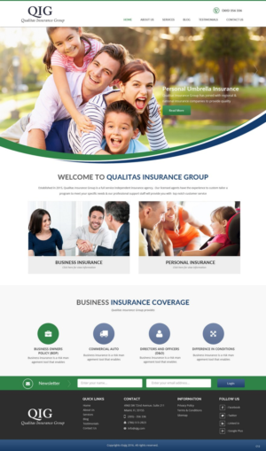 Web Design by pb for Qualitas Insurance Group | Design: #10582649