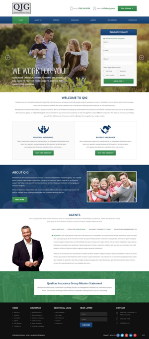 Web Design by pb for Qualitas Insurance Group | Design: #10598863