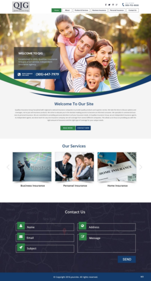 Web Design by pb for Qualitas Insurance Group | Design: #10605409