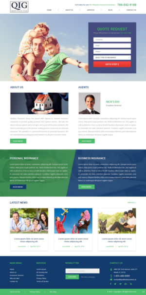 Web Design by pb for Qualitas Insurance Group | Design: #10605411