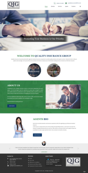 Web Design by pb for Qualitas Insurance Group | Design: #10605412