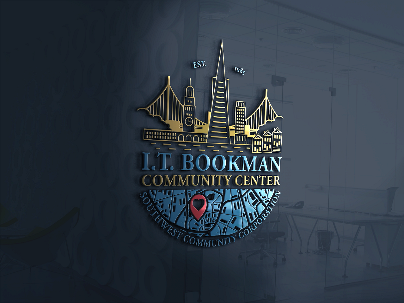Logo Design by BuntarBG for I.T. Bookman Community Center | Design #10912451