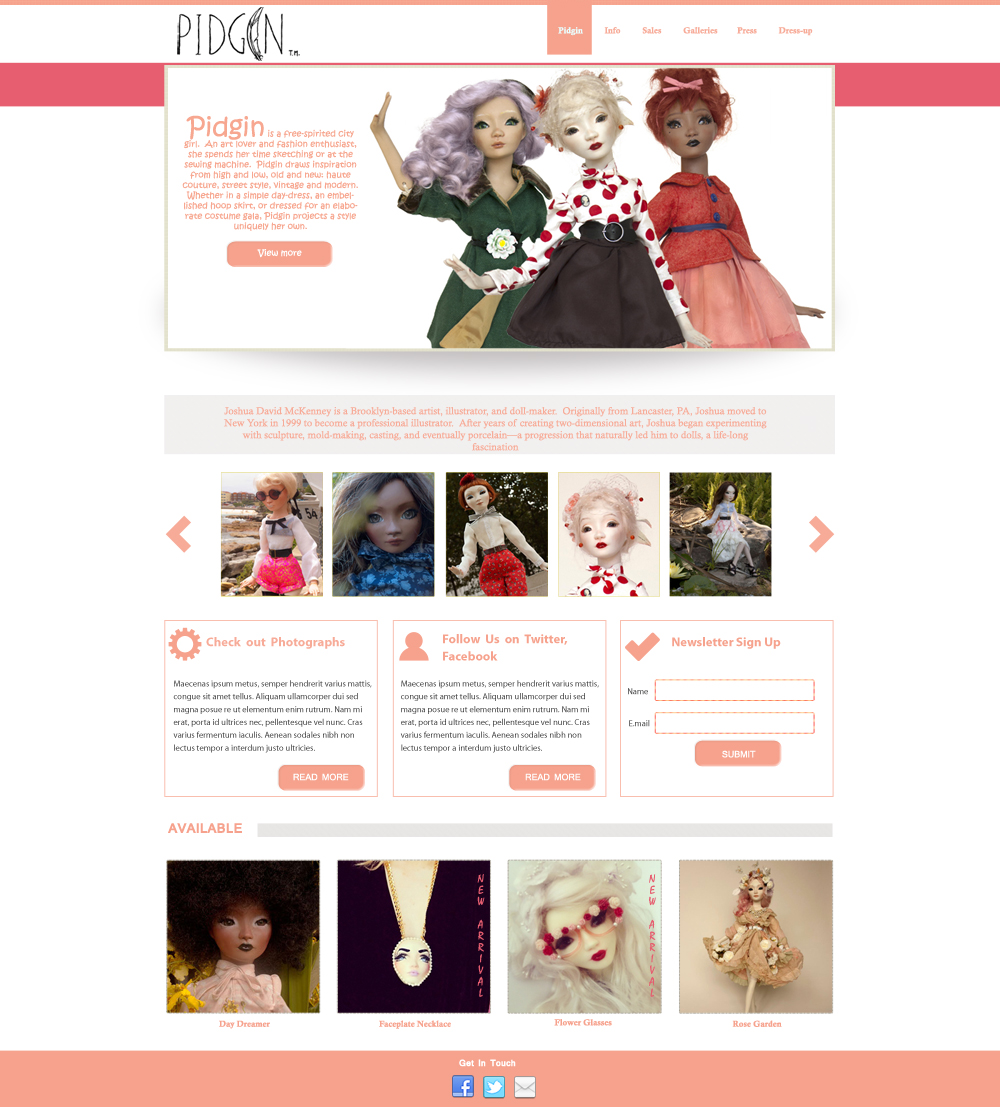Web Design by musarrat for J David McKenney | Design #2372592