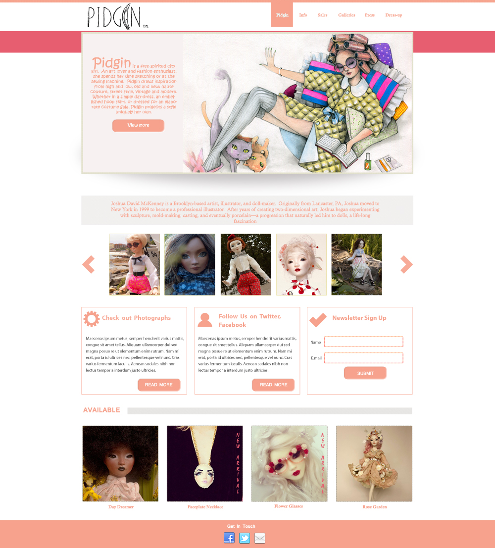 Web Design by musarrat for J David McKenney | Design #2372648