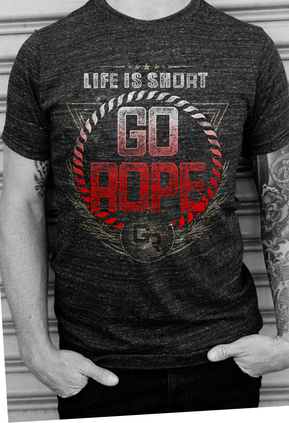 T-shirt Design by O_O NIZAL O_O for Go Rope Clothing Co. | Design #10586696