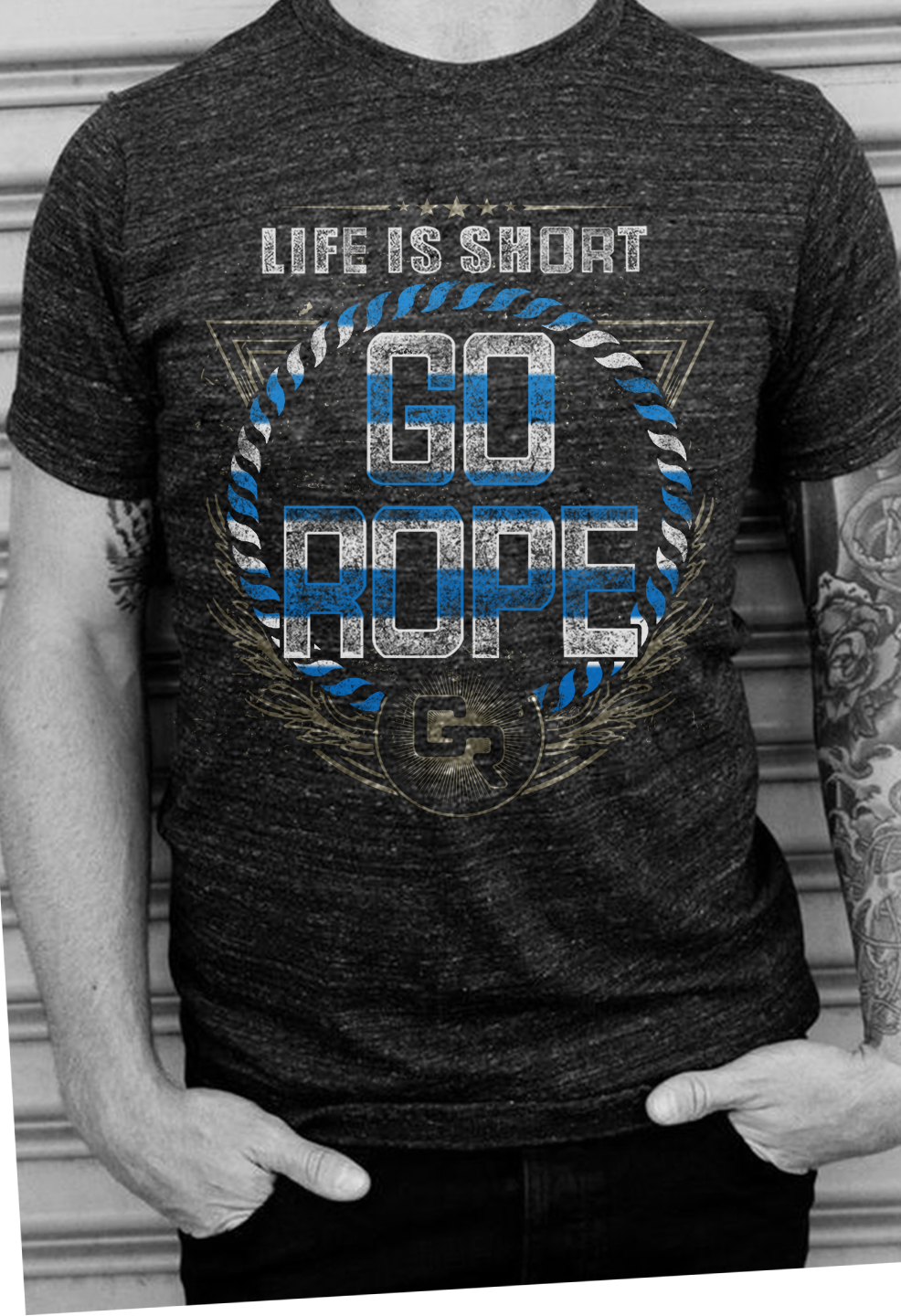 T-shirt Design by O_O NIZAL O_O for Go Rope Clothing Co. | Design #10586740