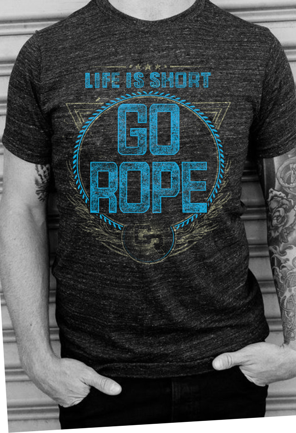 T-shirt Design by O_O NIZAL O_O for Go Rope Clothing Co. | Design #10593258
