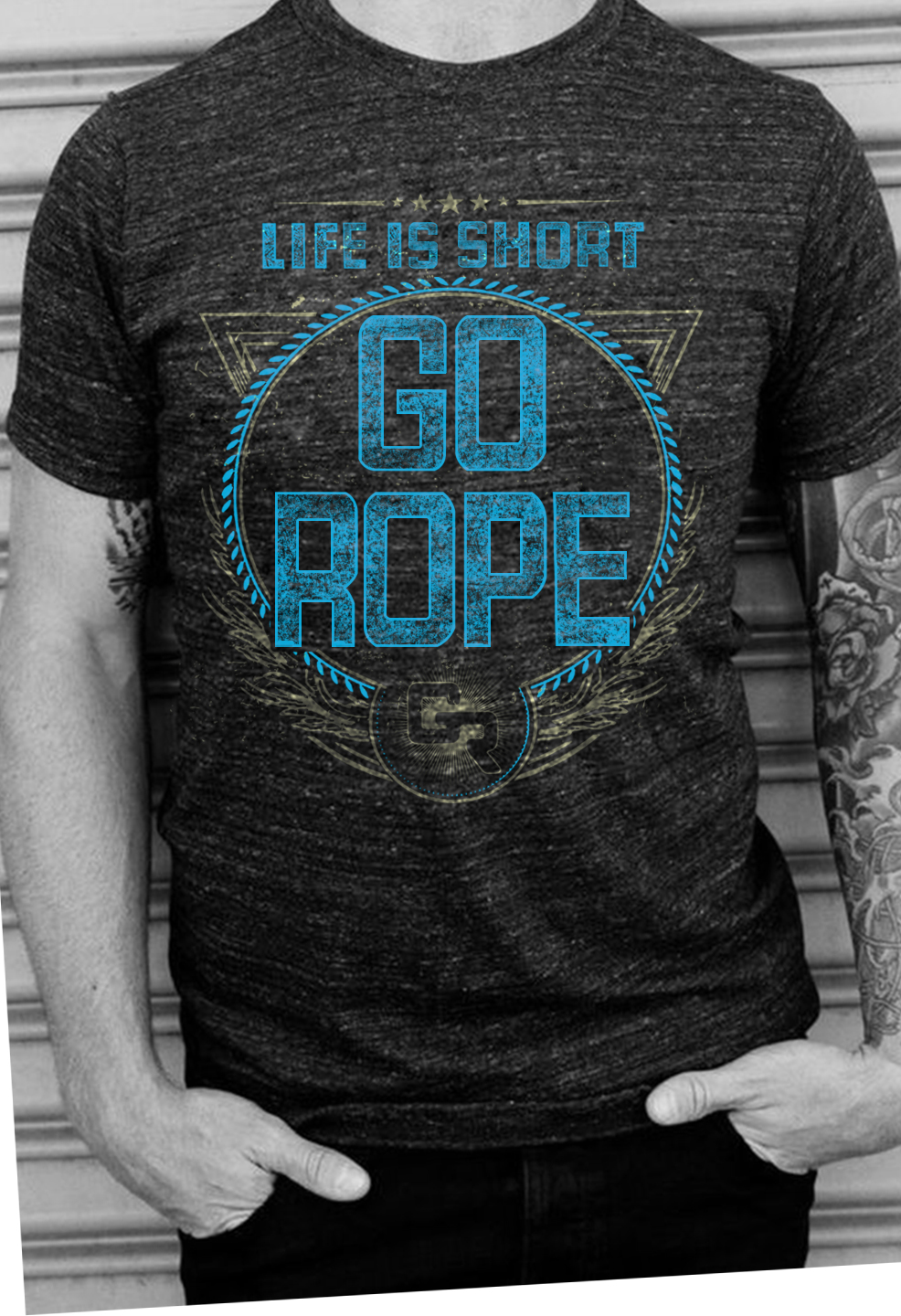 T-shirt Design by O_O NIZAL O_O for Go Rope Clothing Co. | Design #10593516