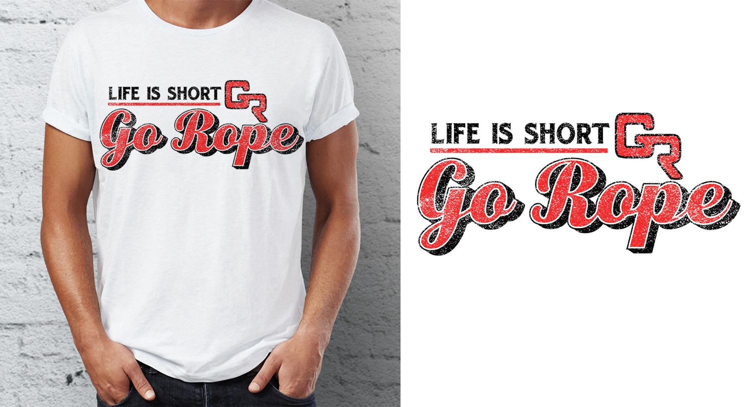 Design de T-shirt par samreenbutt pour Go Rope Clothing Co. | Design #10583917