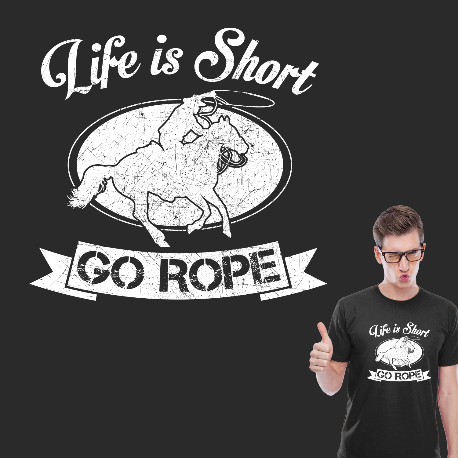 Diseño de Camiseta por pixelnomads para Go Rope Clothing Co. | Diseño #10577717