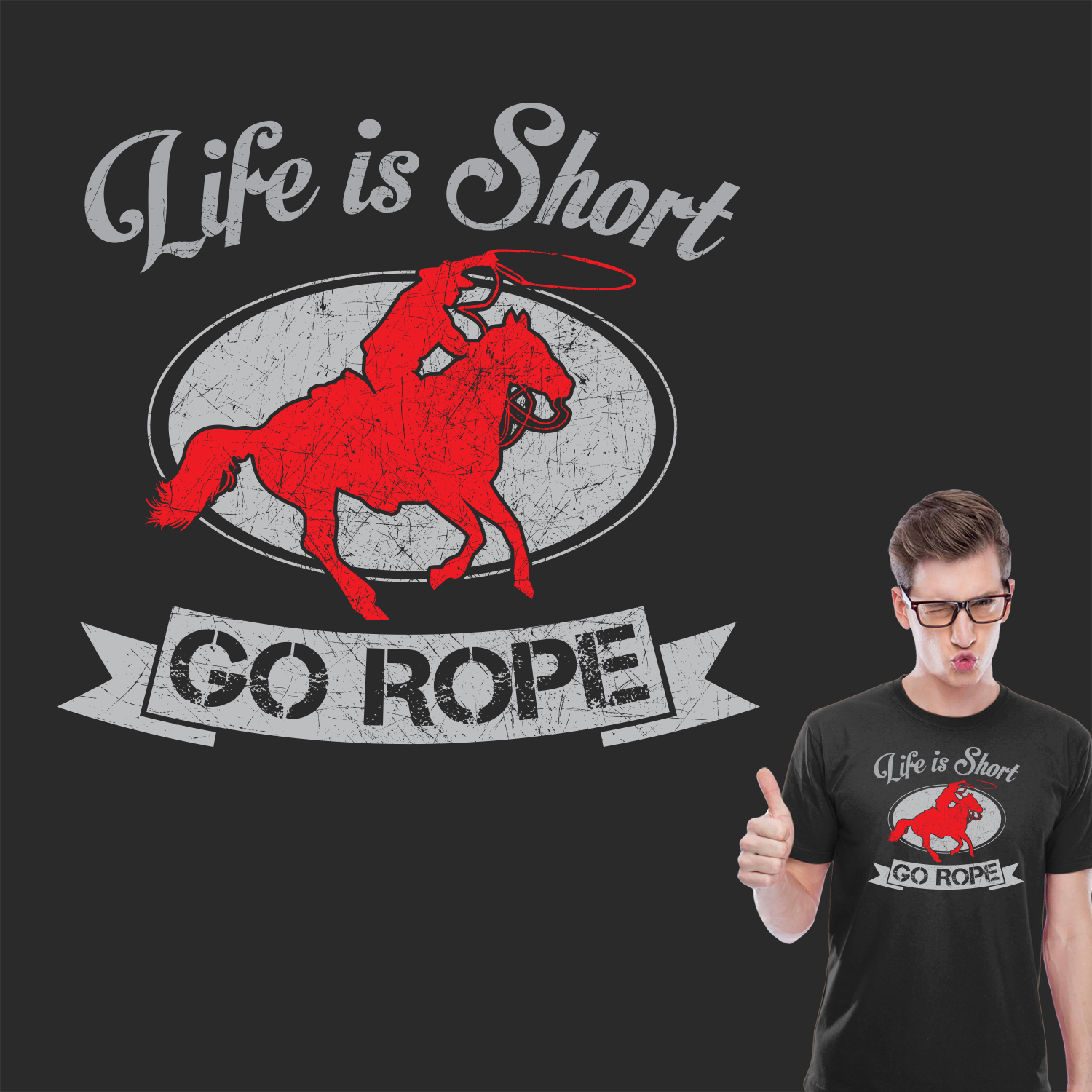 Diseño de Camiseta por pixelnomads para Go Rope Clothing Co. | Diseño #10577718