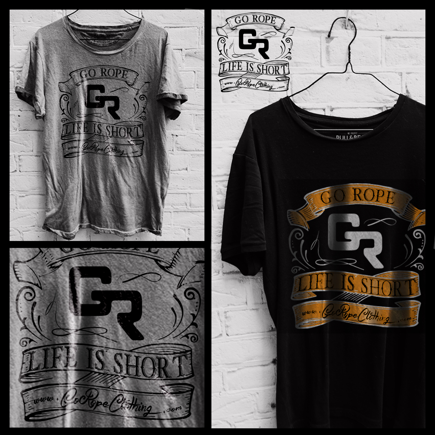 T-shirt Design by Tolga for Go Rope Clothing Co. | Design #10579484