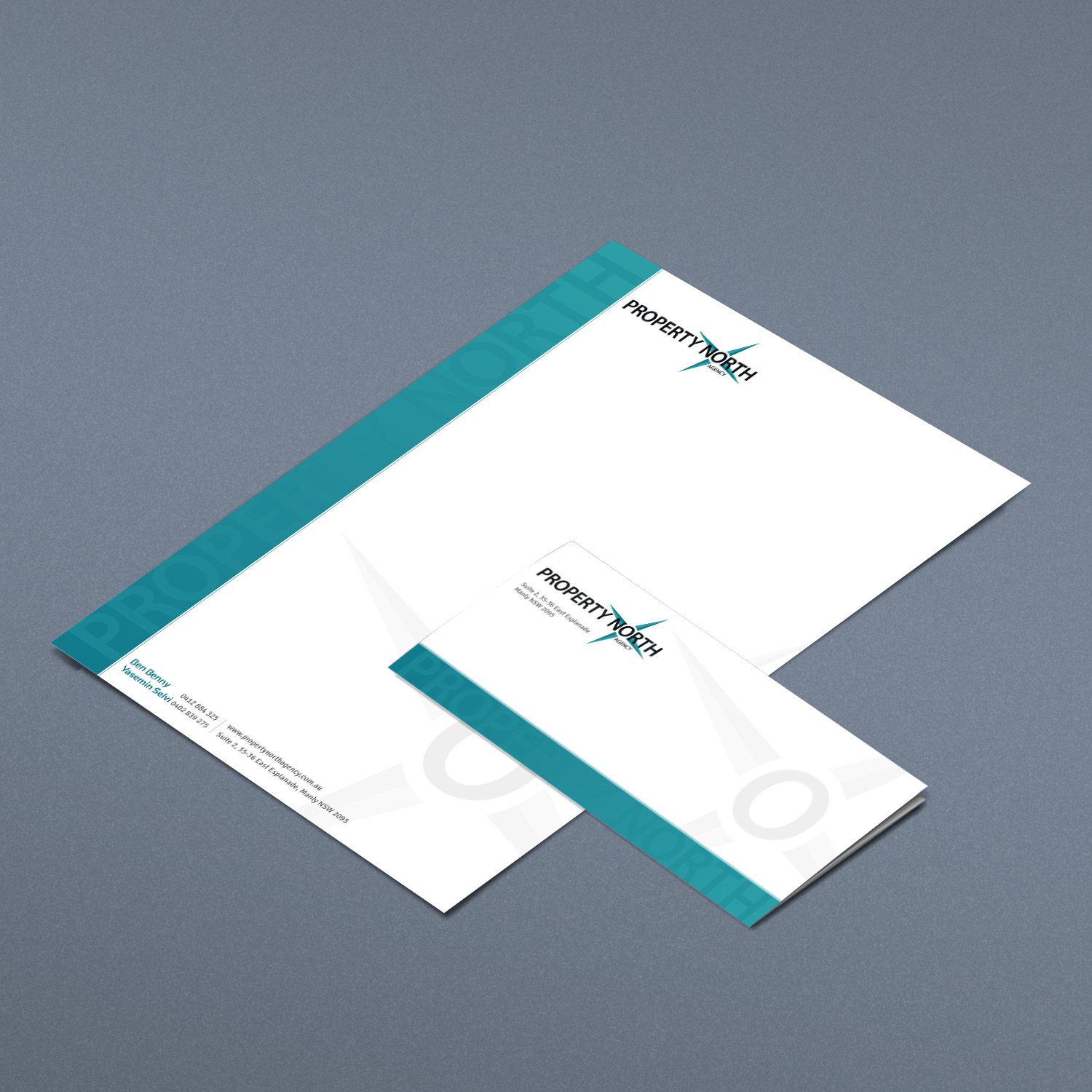 Stationery Design by Kreative Fingers for Property North Agency | Design #10610745