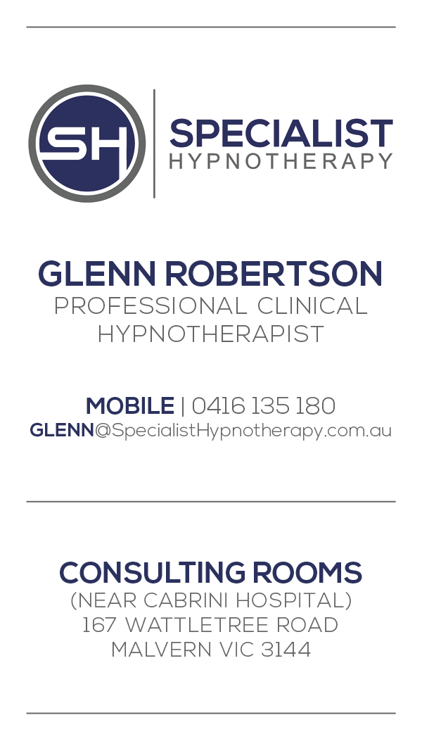 Business Card Design by Mitsch Manor for Specialist Hypnotherapy | Design #10582559