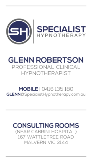 Diseño de Tarjeta de Presentación por Mitsch Manor para Specialist Hypnotherapy | Diseño: #10582559