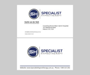 Diseño de Tarjeta de Presentación por Batas para Specialist Hypnotherapy | Diseño: #10590323