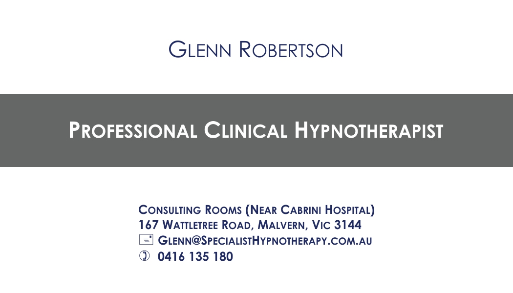 Business Card Design by Alireza Mirzaei for Specialist Hypnotherapy | Design #10615019