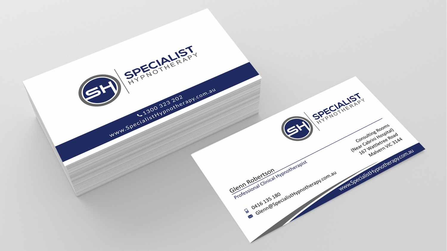 Design de Carte de Visite par SKYdesign pour Specialist Hypnotherapy | Design #10592333